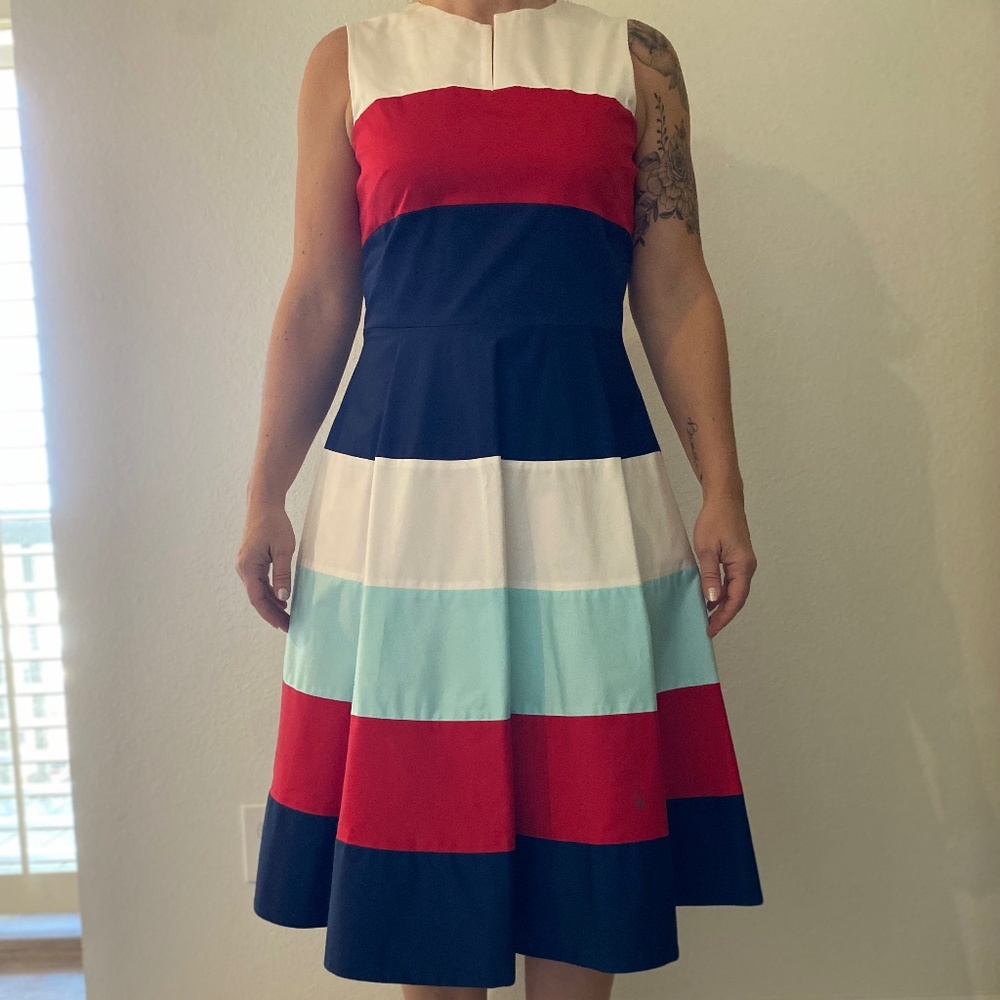 Kate Spade - Red, White and Blue Dress - Size 6